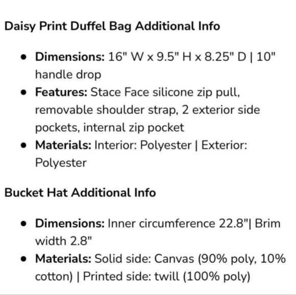 Alice + Olivia Duffel bag and bucket hat set - Picture 4 of 10